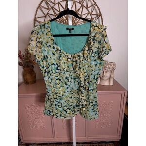 Women's Apt. 9‎ Blouse Size XL Green/Blue
